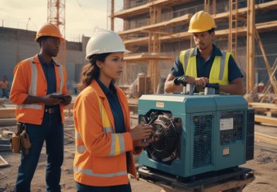 Gerador de energia: garantia de energia para obras sem interrupções.